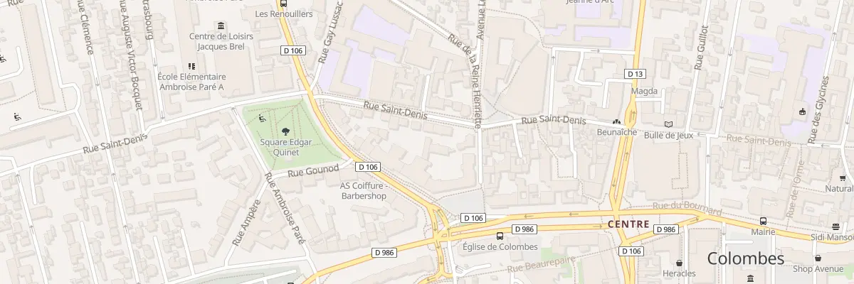 Plan du 169 Rue Saint-Denis à Colombes