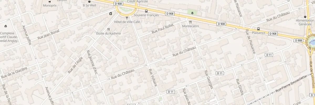 Plan du 40 Rue du Château à La Garenne-Colombes