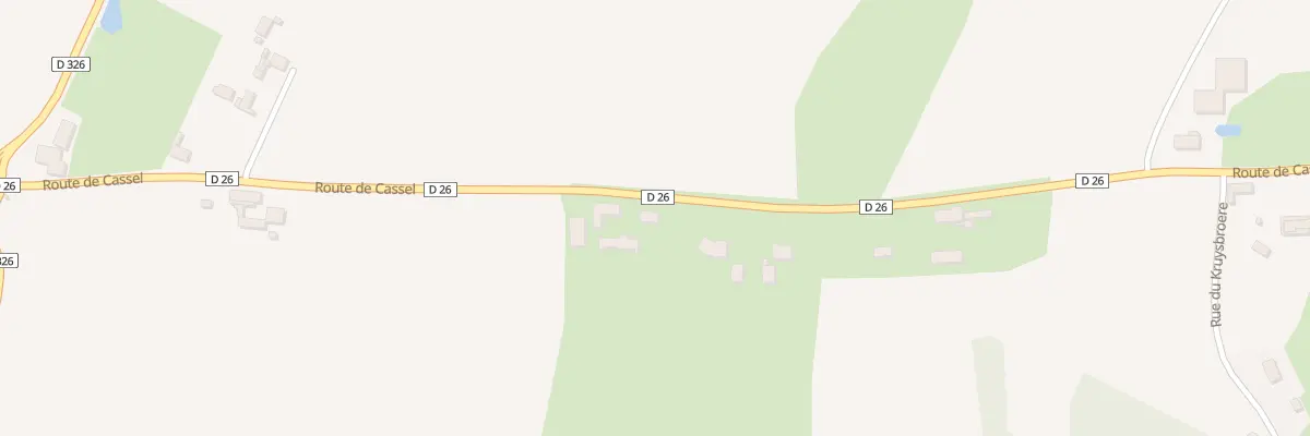 Plan du 950 D’26 Rte de Cassel à Wulverdinghe