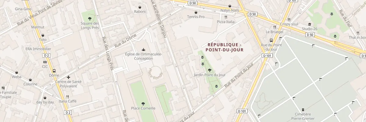 Plan du 59 Rue Barthélémy Danjou à Boulogne-Billancourt