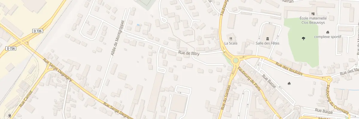Plan du 3 Rue de Bitry à Pithiviers