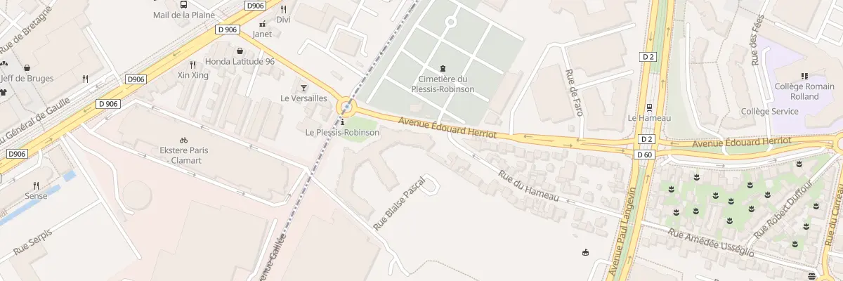 Plan du 113 Av Edouard Herriot au Plessis-Robinson
