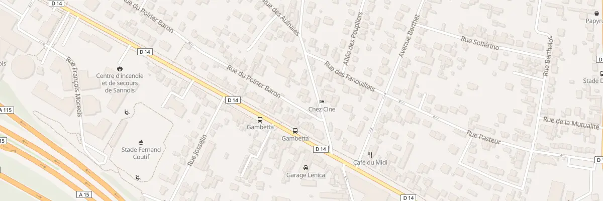 Plan du 8 Rue du Poirier Baron à Sannois