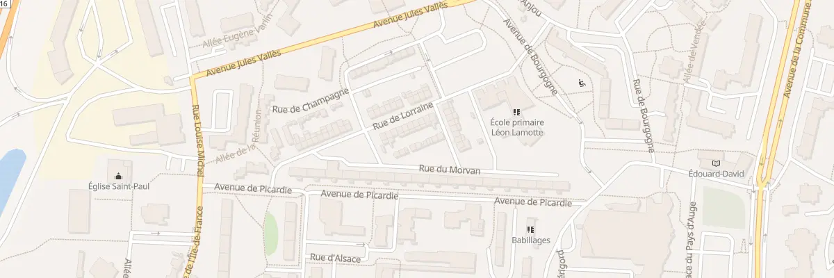 Plan du 12 Rue de Lorraine à Amiens