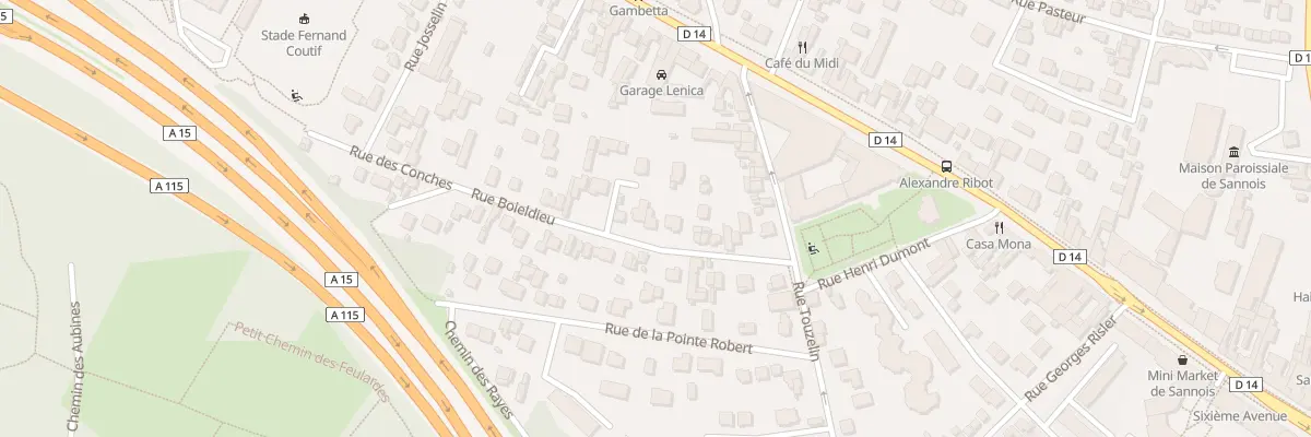 Plan du 18B Rue Boieldieu à Sannois