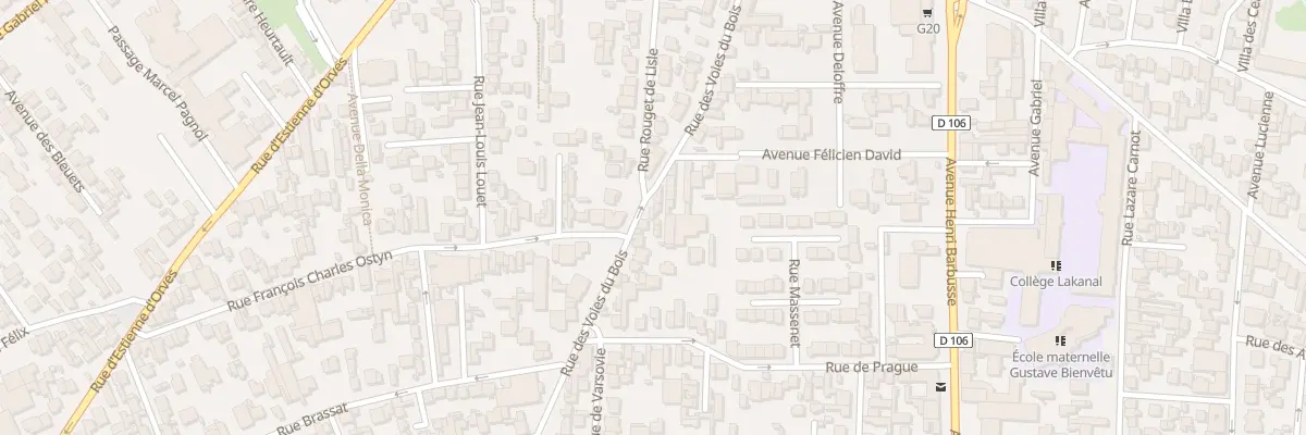 Plan du 55 Rue des Voies du Bois à Colombes