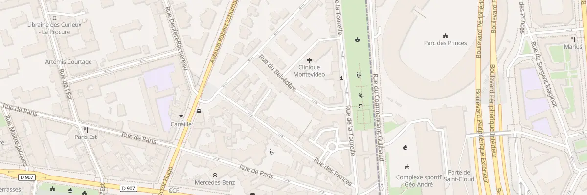 Plan du 13 Rue du Belvédère à Boulogne-Billancourt