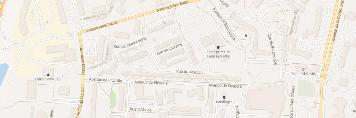 Plan du 14 Rue de Lorraine à Amiens