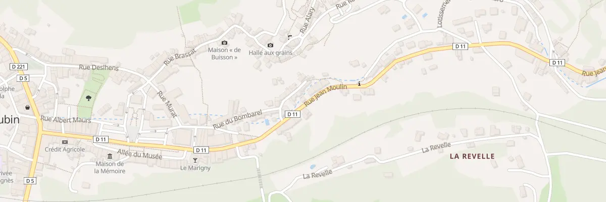 Plan du 23 Rue Jean Moulin à Aubin