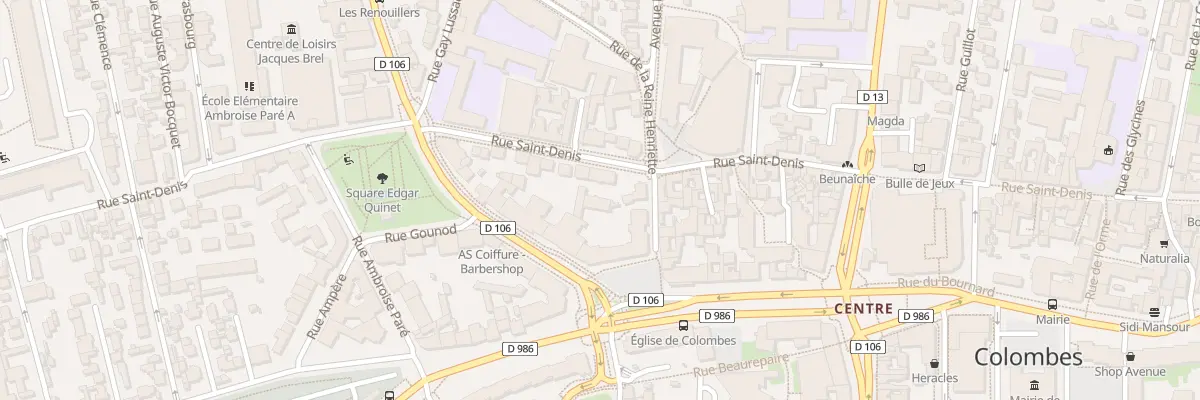 Plan du 167 Rue Saint-Denis à Colombes