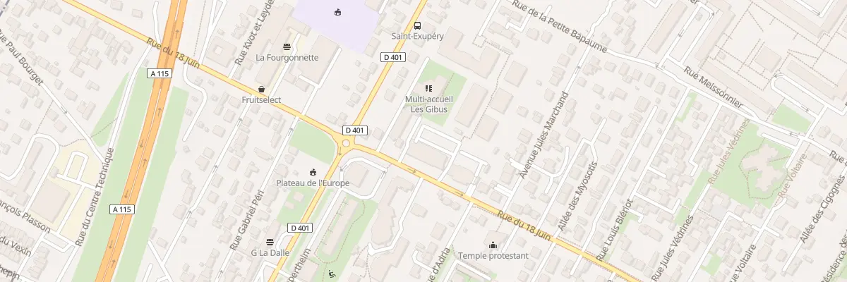 Plan du 108 Rue du Dix Huit Juin à Ermont