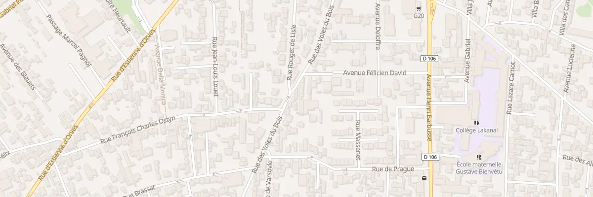 Plan du 53B Rue des Voies du Bois à Colombes