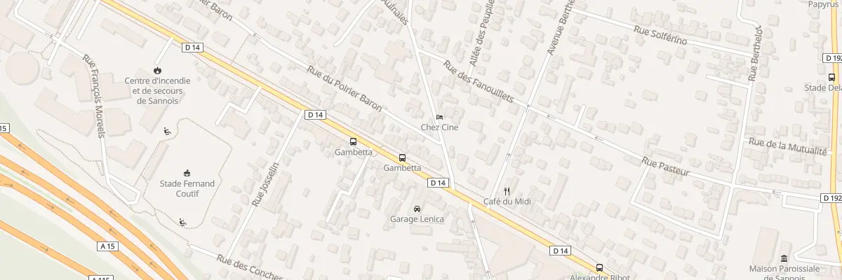 Plan du 3B Rue du Poirier Baron à Sannois