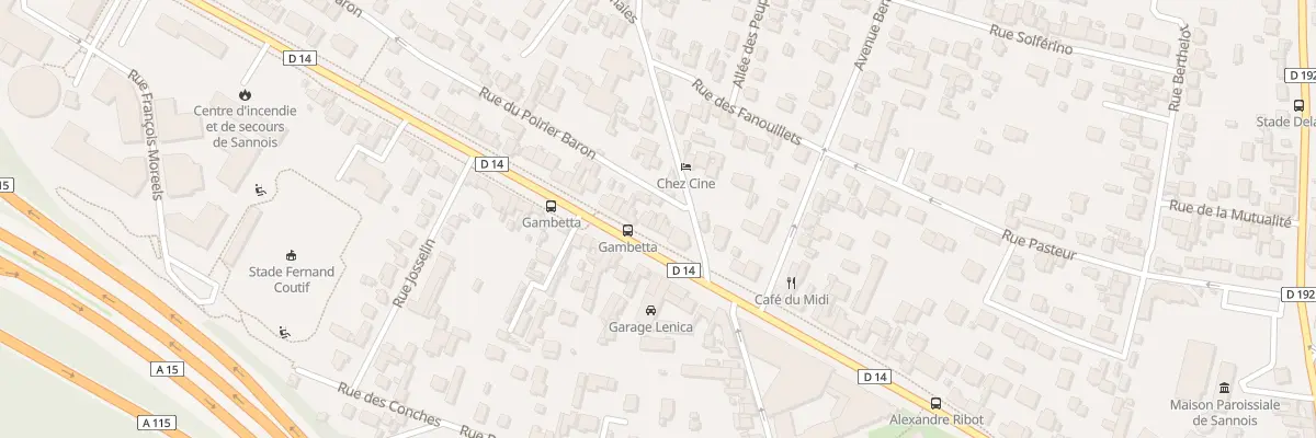 Plan du 6 Bd Gambetta à Sannois