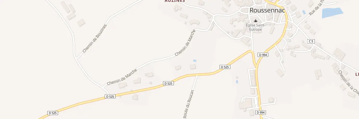 Plan du 5173 La Parra à Roussennac