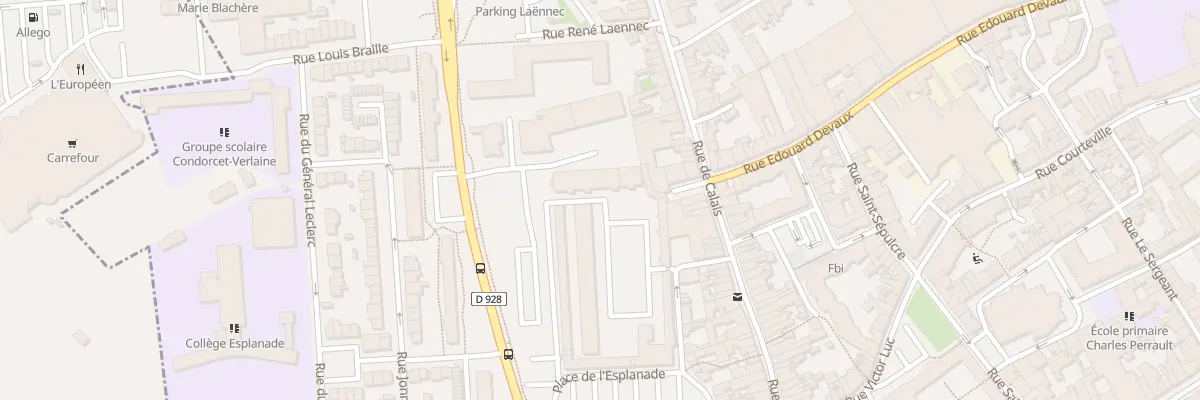 Plan du 5004F Casr de la Barre à Saint-Omer