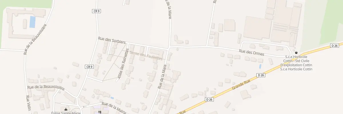 Plan du 16 Rue de la Mare à Avrainville