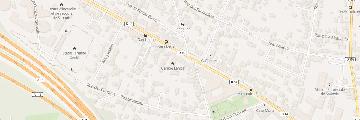 Plan du 5B Bd Gambetta à Sannois
