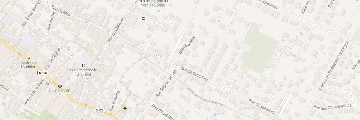 Plan du 33 Rue de Saint-prix à Saint-Leu-la-Forêt