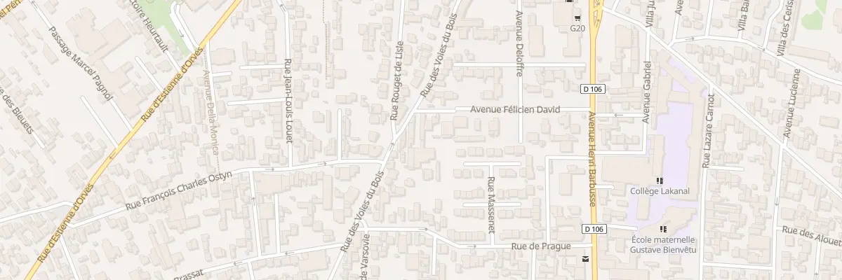 Plan du 49 Rue des Voies du Bois à Colombes