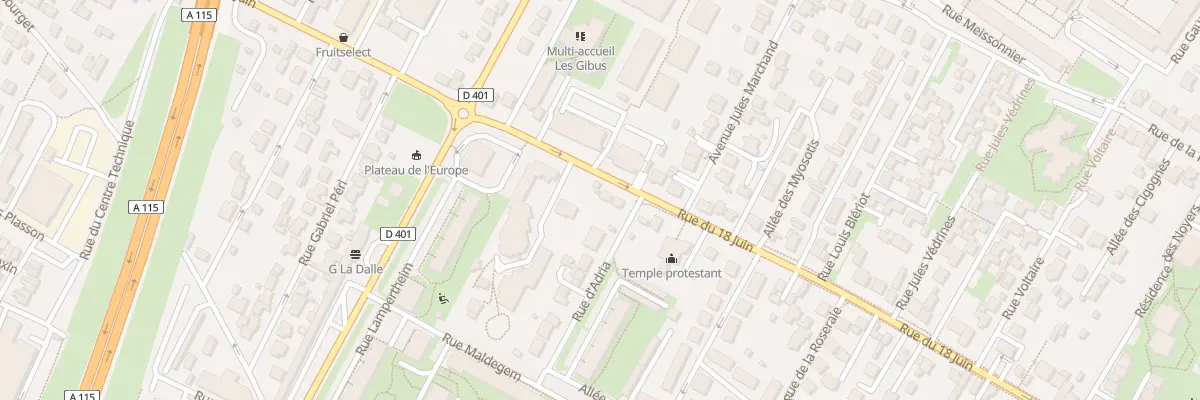 Plan du 99 Rue du Dix Huit Juin à Ermont