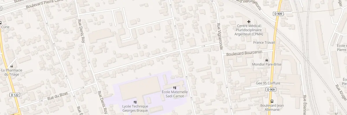Plan du 47 Rue Victor Puiseux à Argenteuil