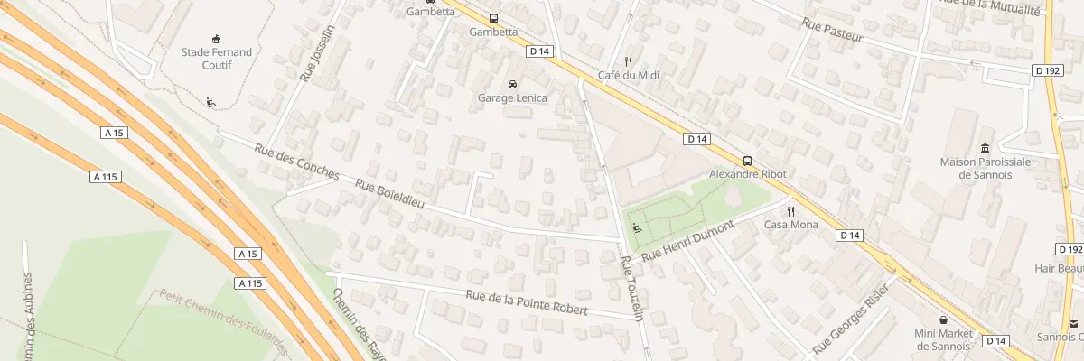 Plan du 10B Rue Boieldieu à Sannois
