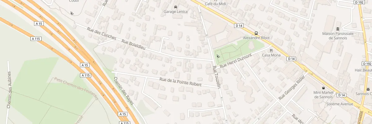 Plan du 7 Rue Boieldieu à Sannois