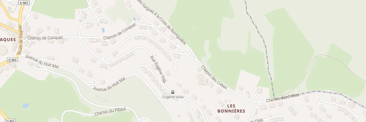 Plan du 500 Rue Eugène Viala à Decazeville