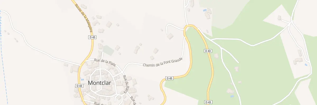 Plan du 5078 Derriere Le Moulin à Montclar