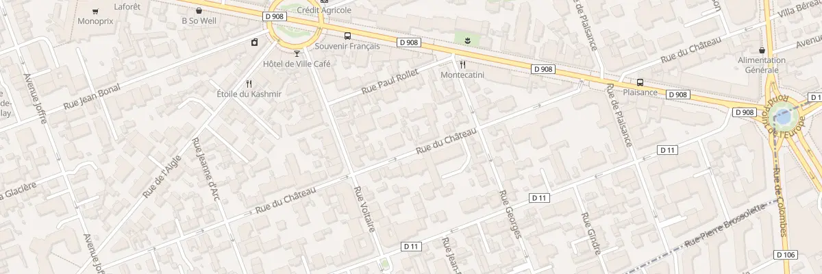 Plan du 36 Rue du Château à La Garenne-Colombes