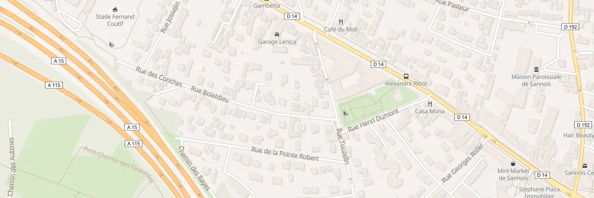 Plan du 16B Rue Boieldieu à Sannois