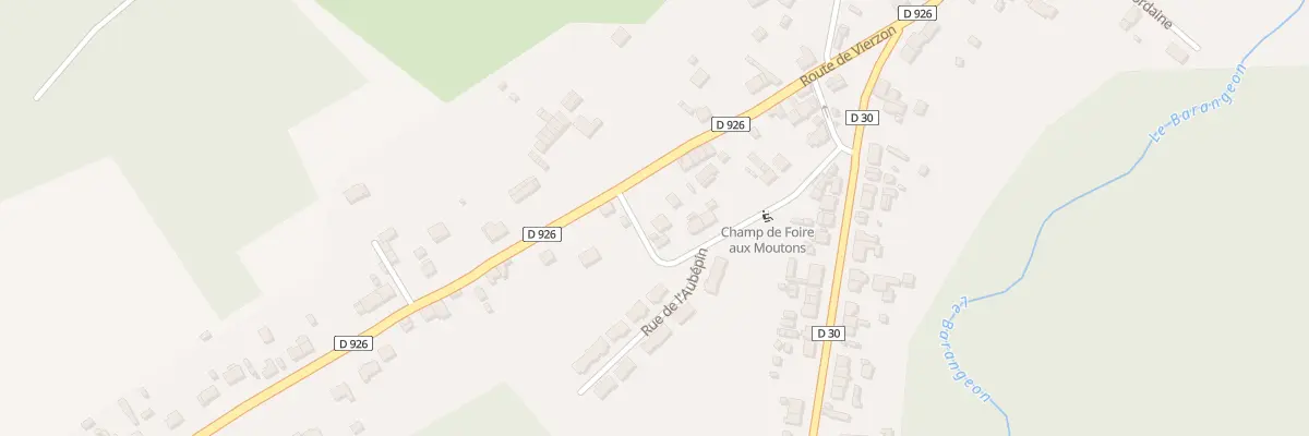 Plan du 14 Rue du Chp de Foire aux Mouton à Neuvy-sur-Barangeon