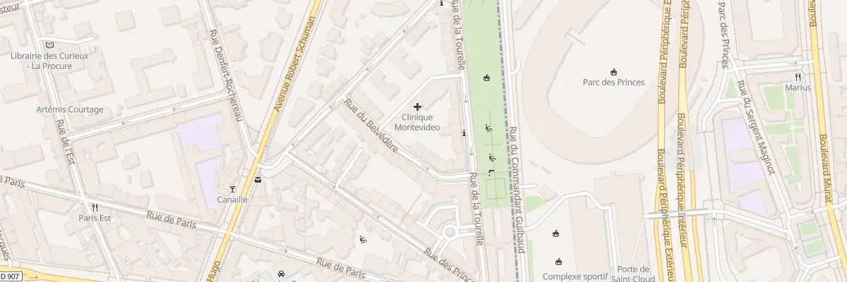 Plan du 12 Rue du Belvédère à Boulogne-Billancourt