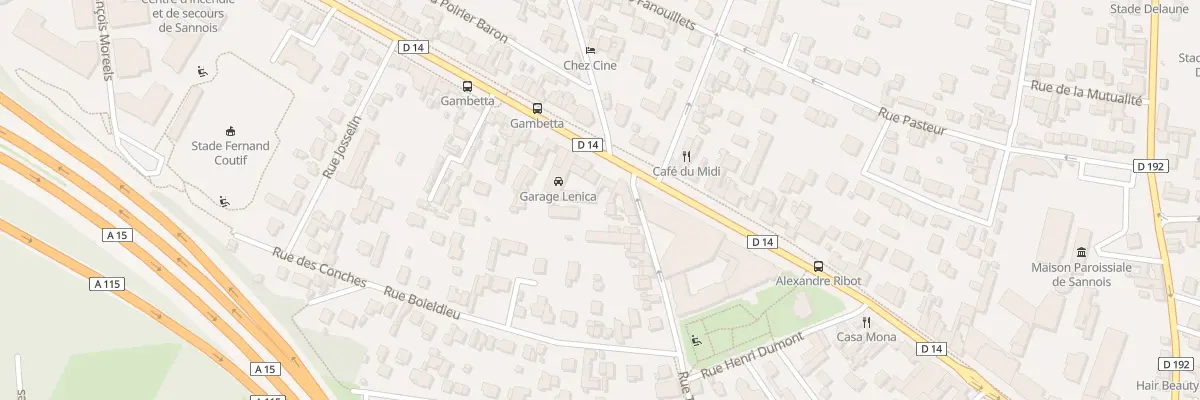 Plan du 3 Bd Gambetta à Sannois