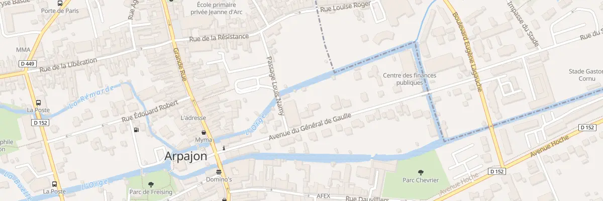 Plan du 15 Av du Général de Gaulle à Arpajon