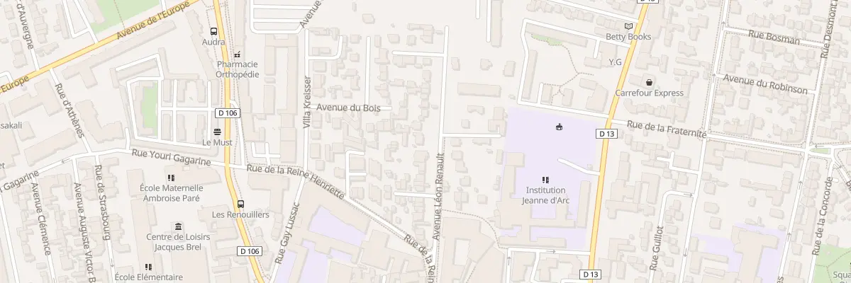 Plan du 27 Av Léon Renault à Colombes