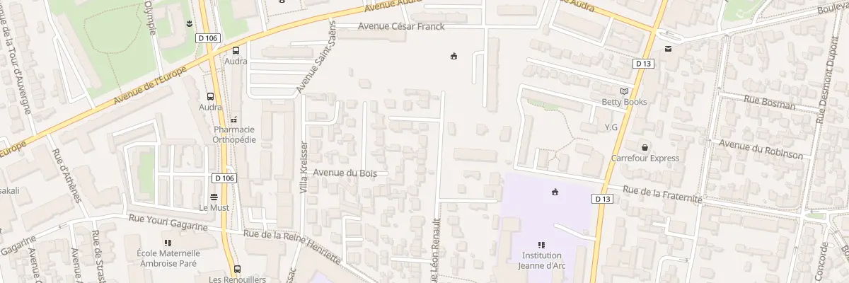 Plan du 51 Av Léon Renault à Colombes