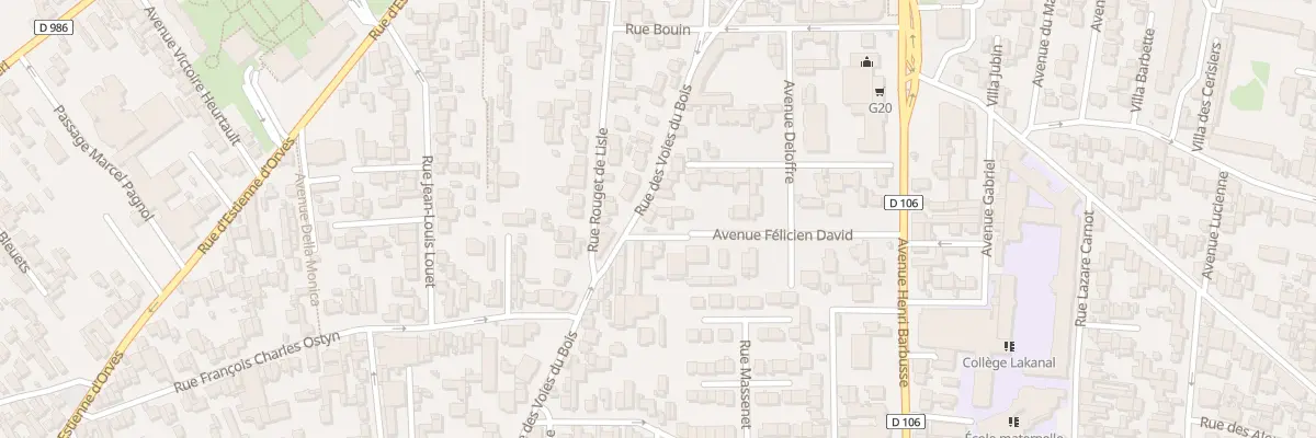 Plan du 47 Rue des Voies du Bois à Colombes