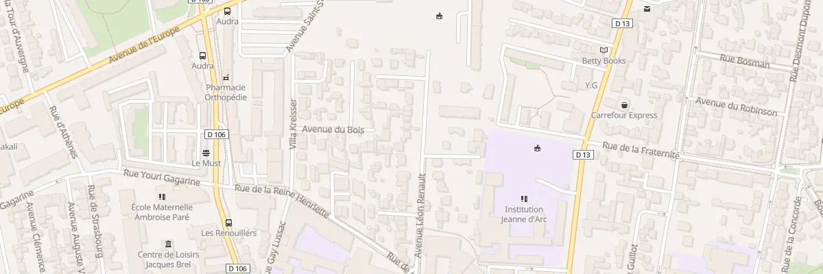Plan du 33 Av Léon Renault à Colombes