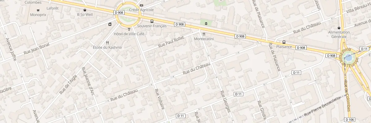 Plan du 34 Rue du Château à La Garenne-Colombes