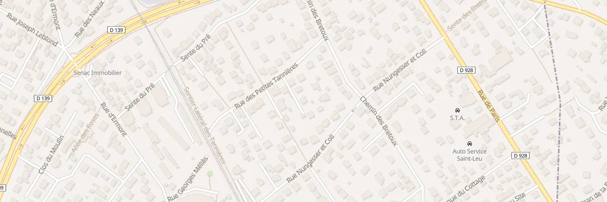 Plan du 10 Rue des Petites Tannières à Saint-Leu-la-Forêt