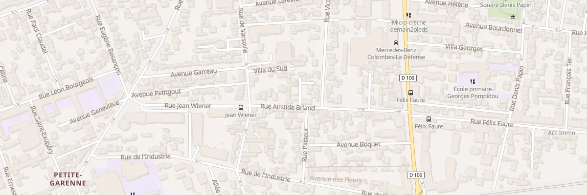 Plan du 2 Av Morel à Colombes