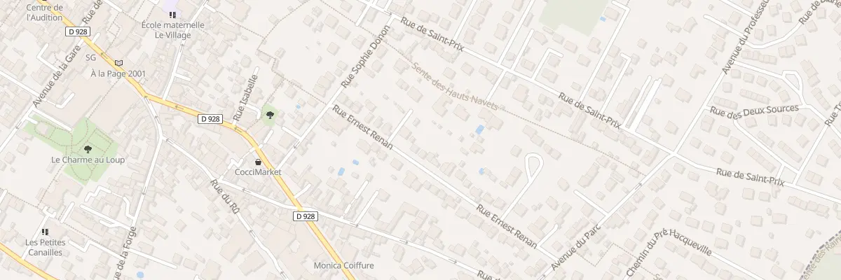 Plan du 21 Rue Ernest Renan à Saint-Leu-la-Forêt