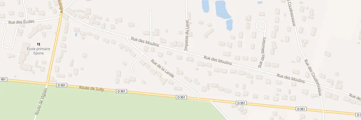 Plan du 16 Rue des Moulins à Neuvy-en-Sullias