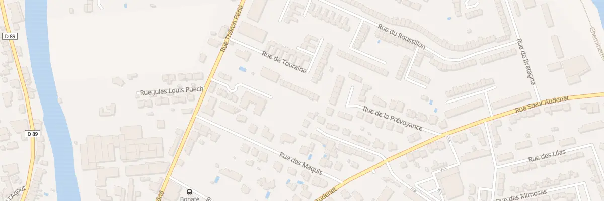 Plan du 36 Rue de Touraine à Castres