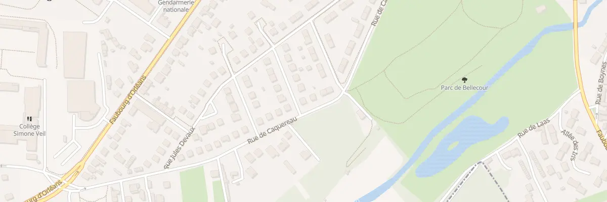 Plan du 28 Rue de Caquereau à Pithiviers