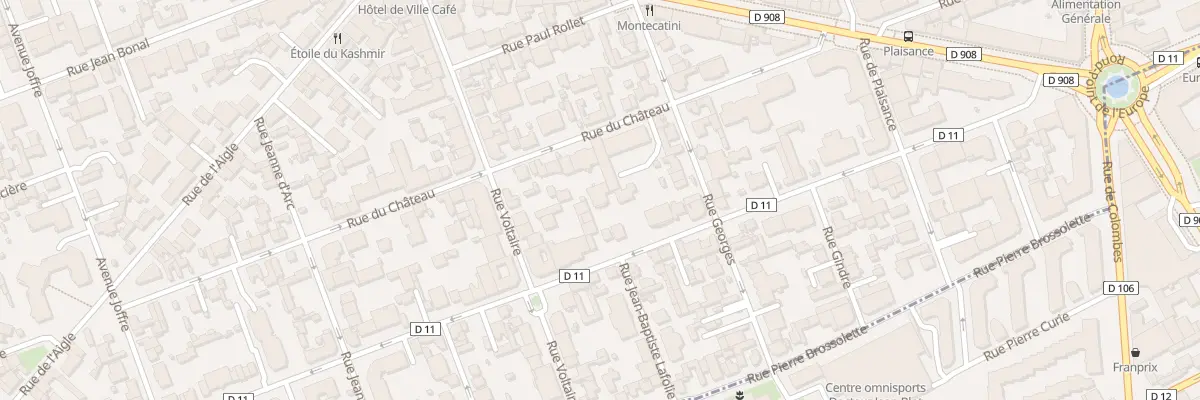 Plan du 33 Rue du Château à La Garenne-Colombes