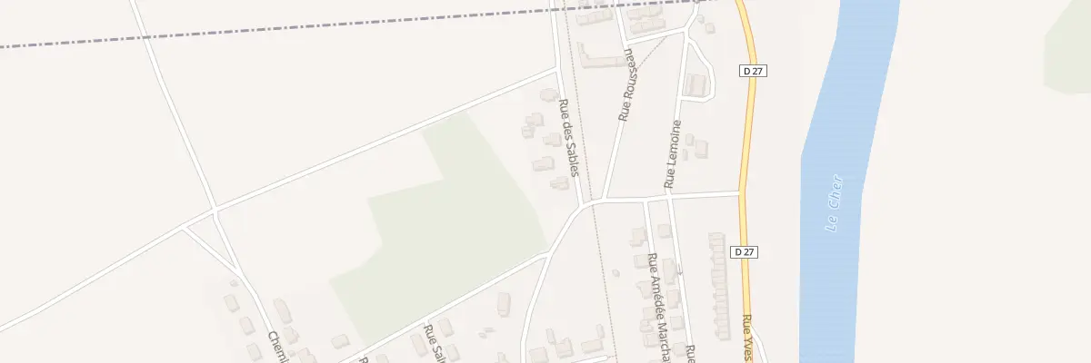Plan du 1D Rue des Sables à Lunery