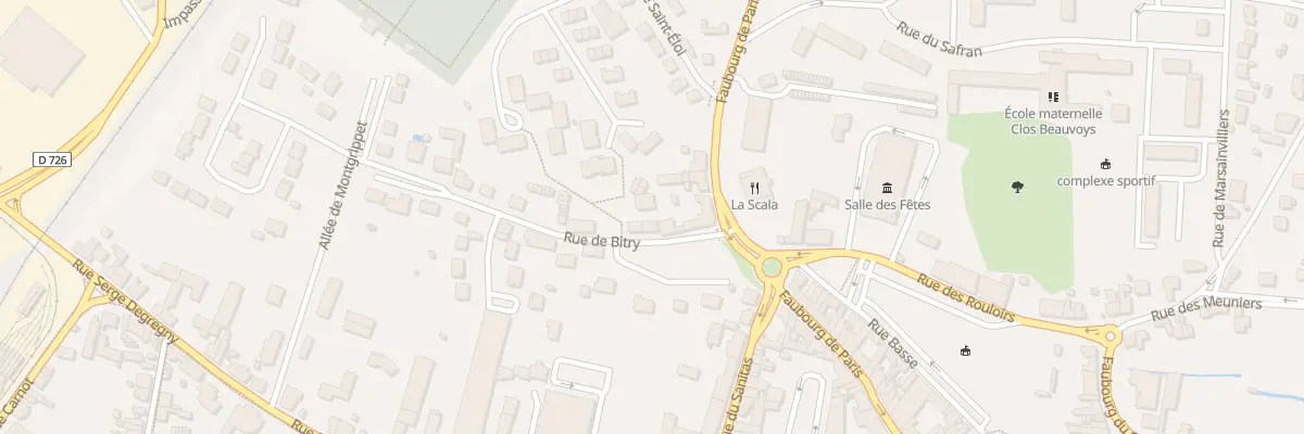 Plan du 4 Rue de Bitry à Pithiviers